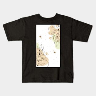 Abstract Essence: Aesthetic Geometric Watercolors Kids T-Shirt